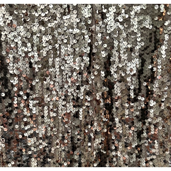 Calvin Klein gold sequin mini dress. NWT. Back zip. - Picture 5 of 6